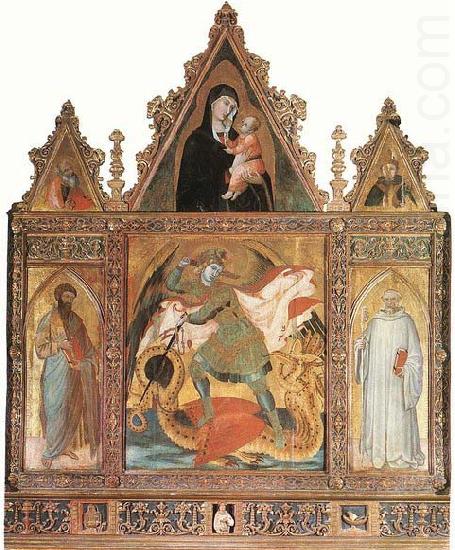 St Michael, Ambrogio Lorenzetti